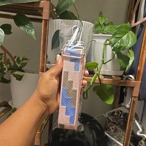 Pink, Blue, And Gray Patterned Replacement Strap